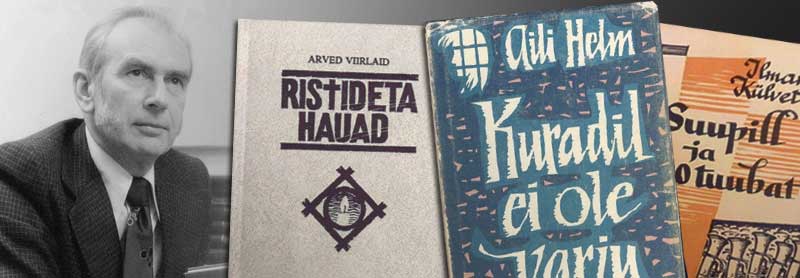Estonian books written exile. Arved Viirlaid (left)