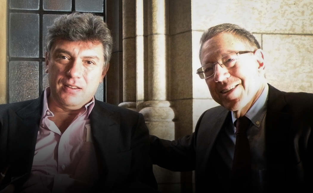 Boris Nemtsov (left) and Irwin Cotler (right) in Ottawa, February 2012. Photo: UpNorth