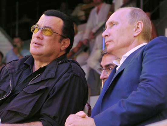 Accused of making some of the worst Hollywood movies in history, Steven Segal has found a rare fan in the Kremlin: Vladimir Putin. Along with his pal, Us Congressman Dana Rohrabacher, who ostensibly "fell for Putin" after losing an arm wrestling match against the diminutive Russian ruler. 