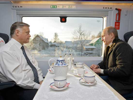 Former Russian Railways chair, Vladimir Yakunin, whose US based assets have been frozen and and is banned from entering the United States, is Vladimir Putin's old KGB colleague and neighbour.