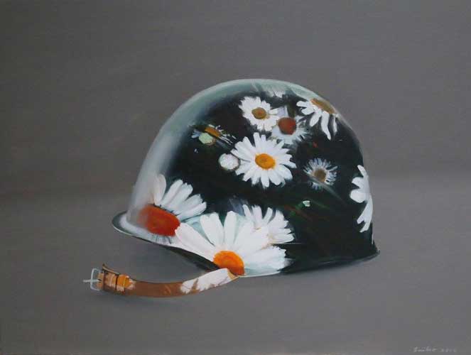 Painting from the "Helmets" series