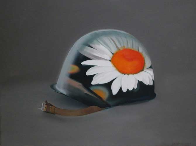 Painting from the "Helmets" series